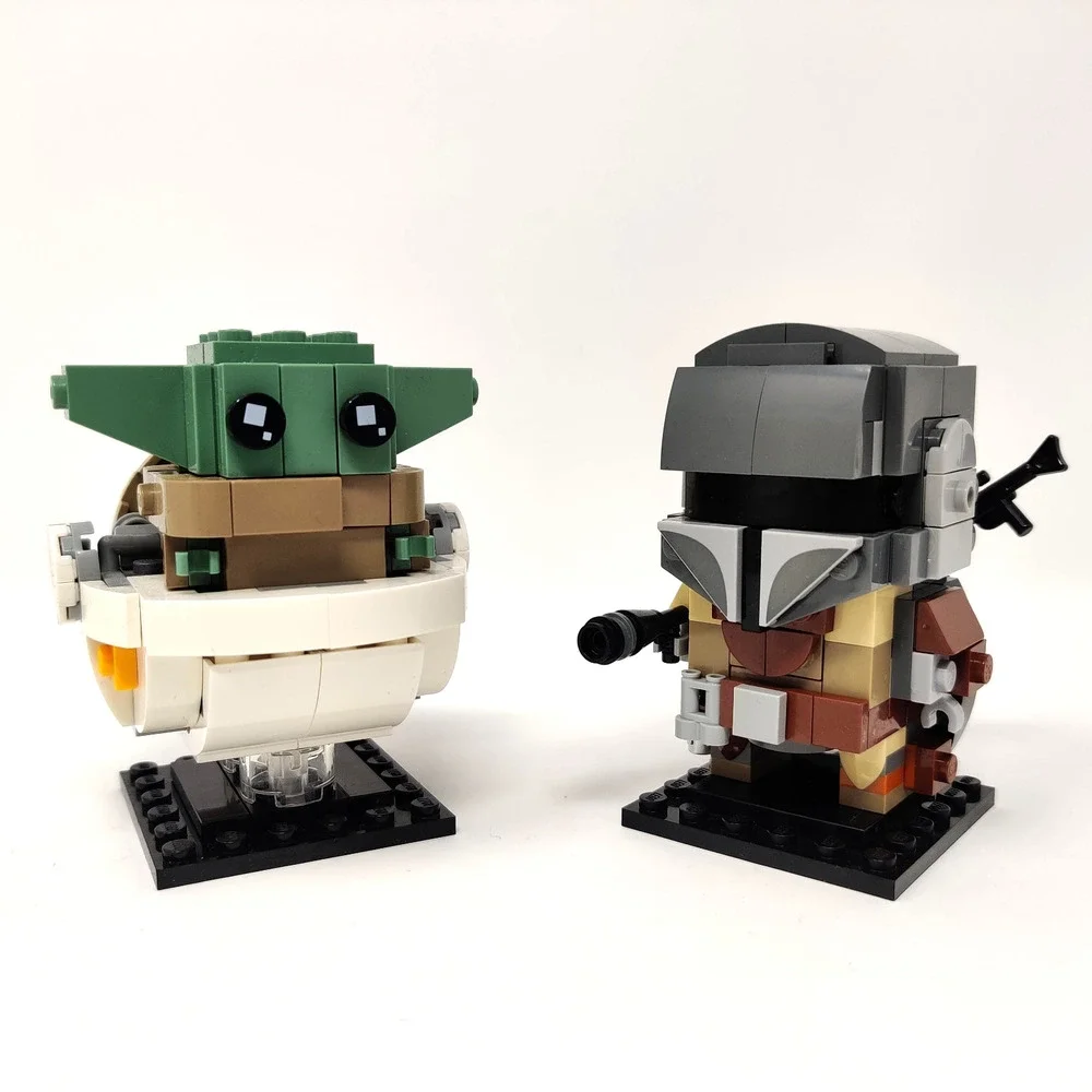 Star Wars Lego BrickHeadz w Instructions Mandalorian Mando Grogu Baby Yoda 75317
